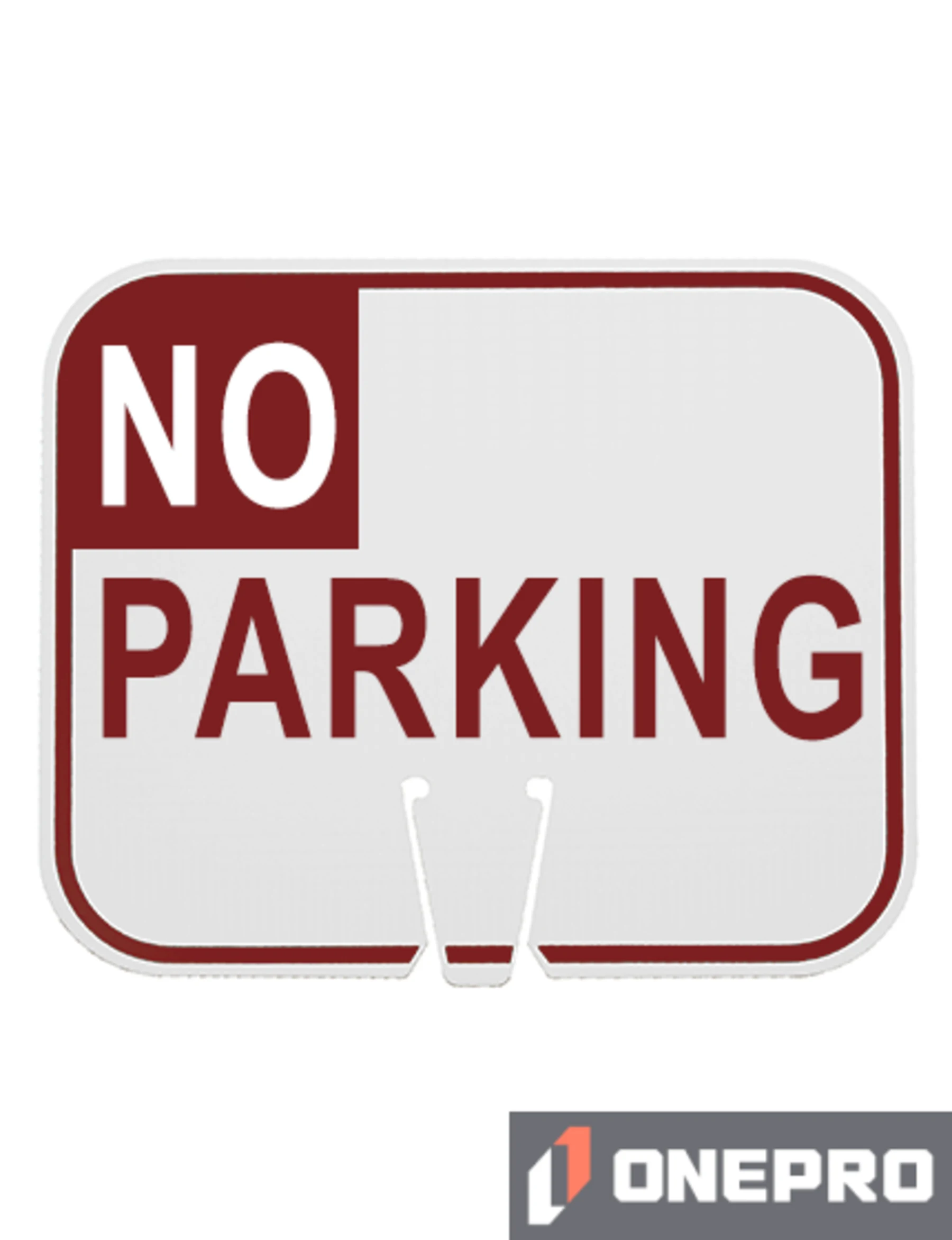 Horizontal, Non-Reflective, Clip-On-Sign