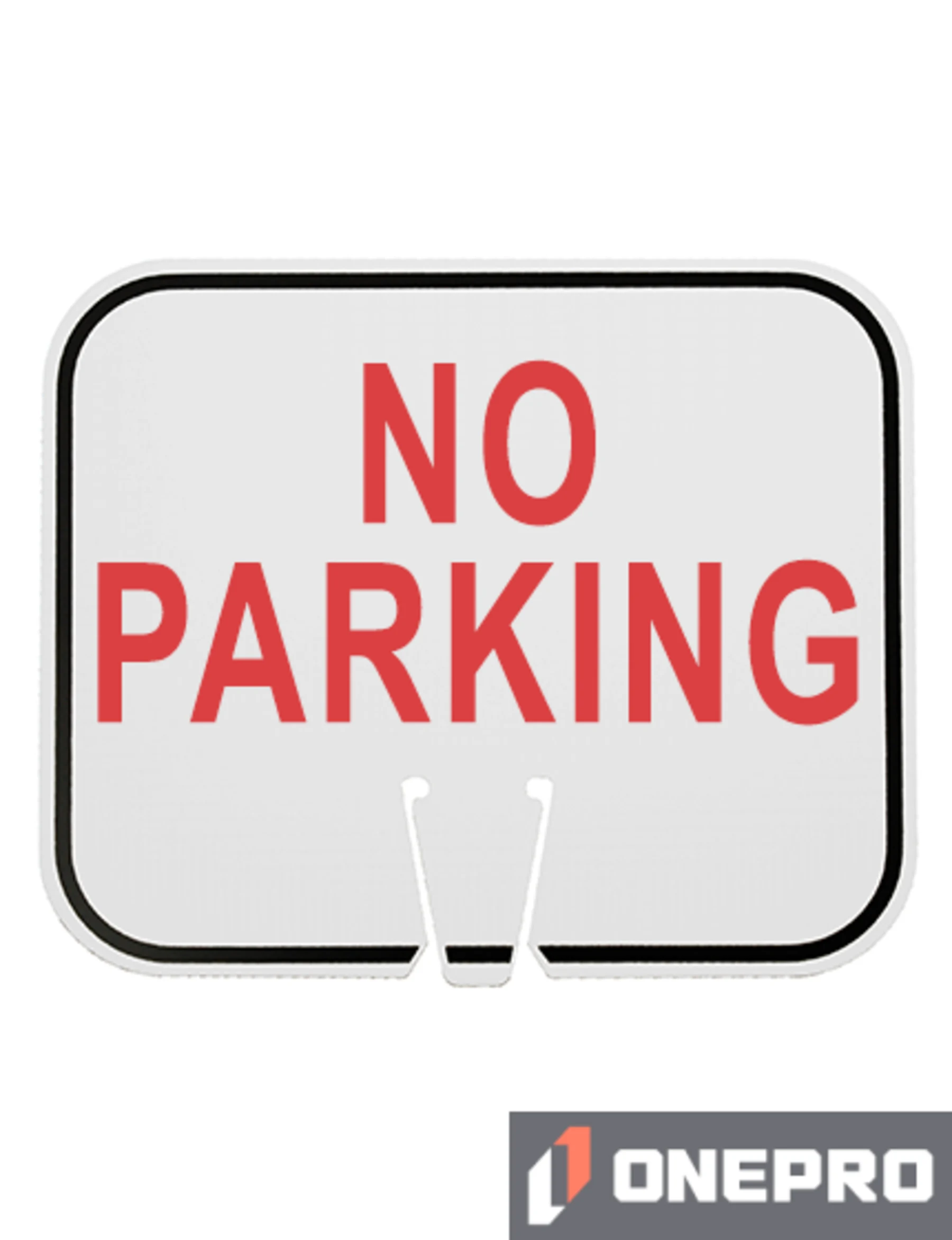Horizontal, Non-Reflective, Clip-On-Sign