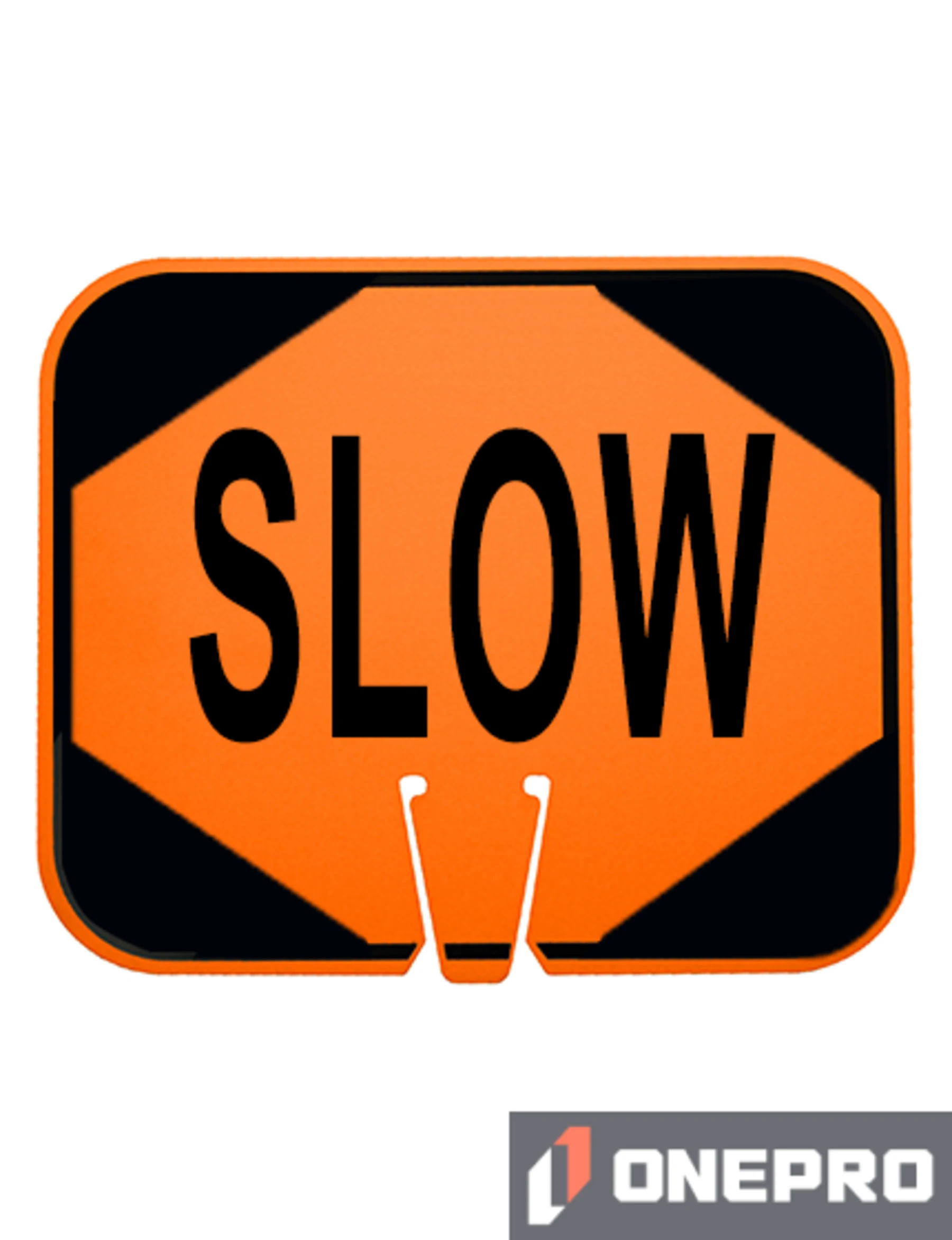 Horizontal, Reflective, Clip-On-Sign
