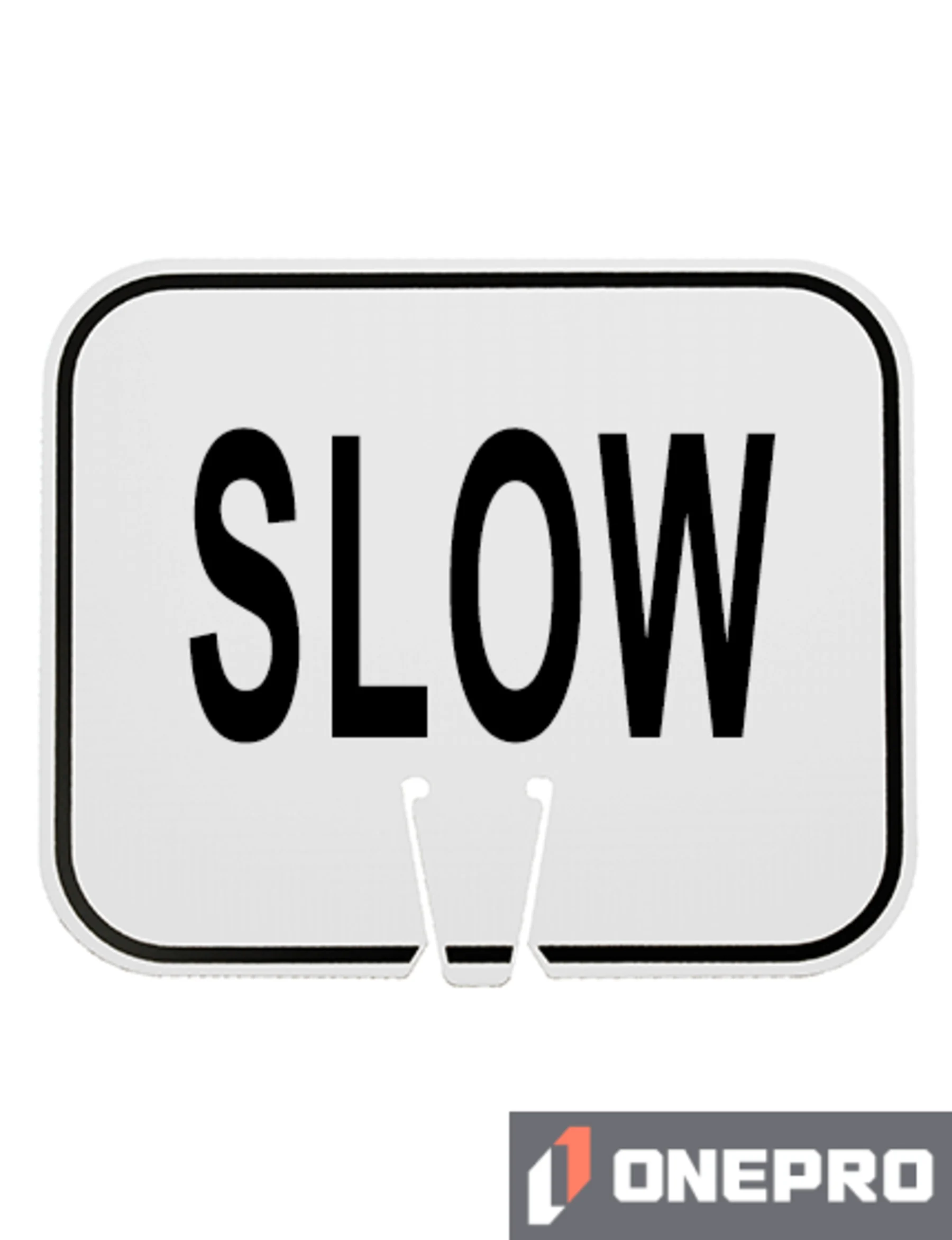 Horizontal, Non-Reflective, Clip-On-Sign