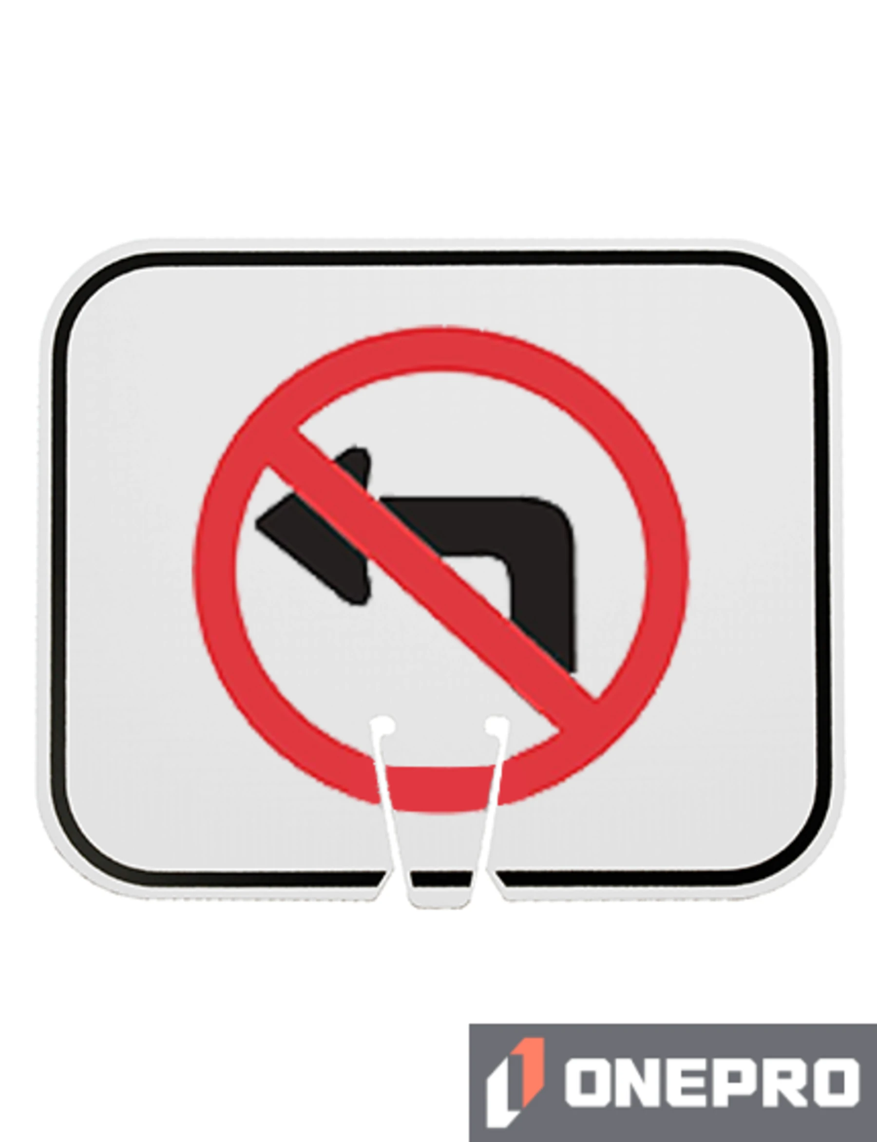 Horizontal, Reflective, Clip-On-Sign