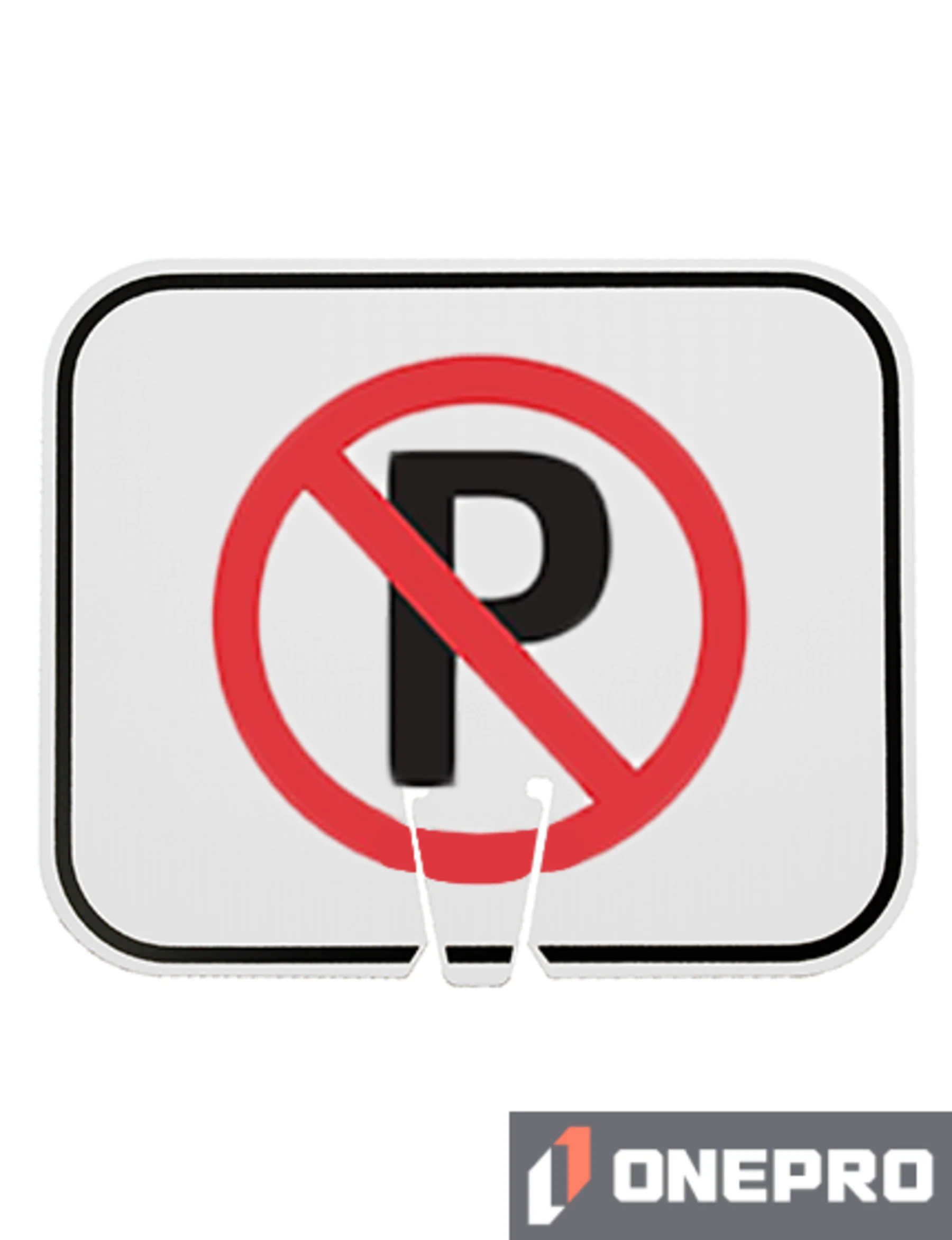 Horizontal, Non-Reflective, Clip-On-Sign