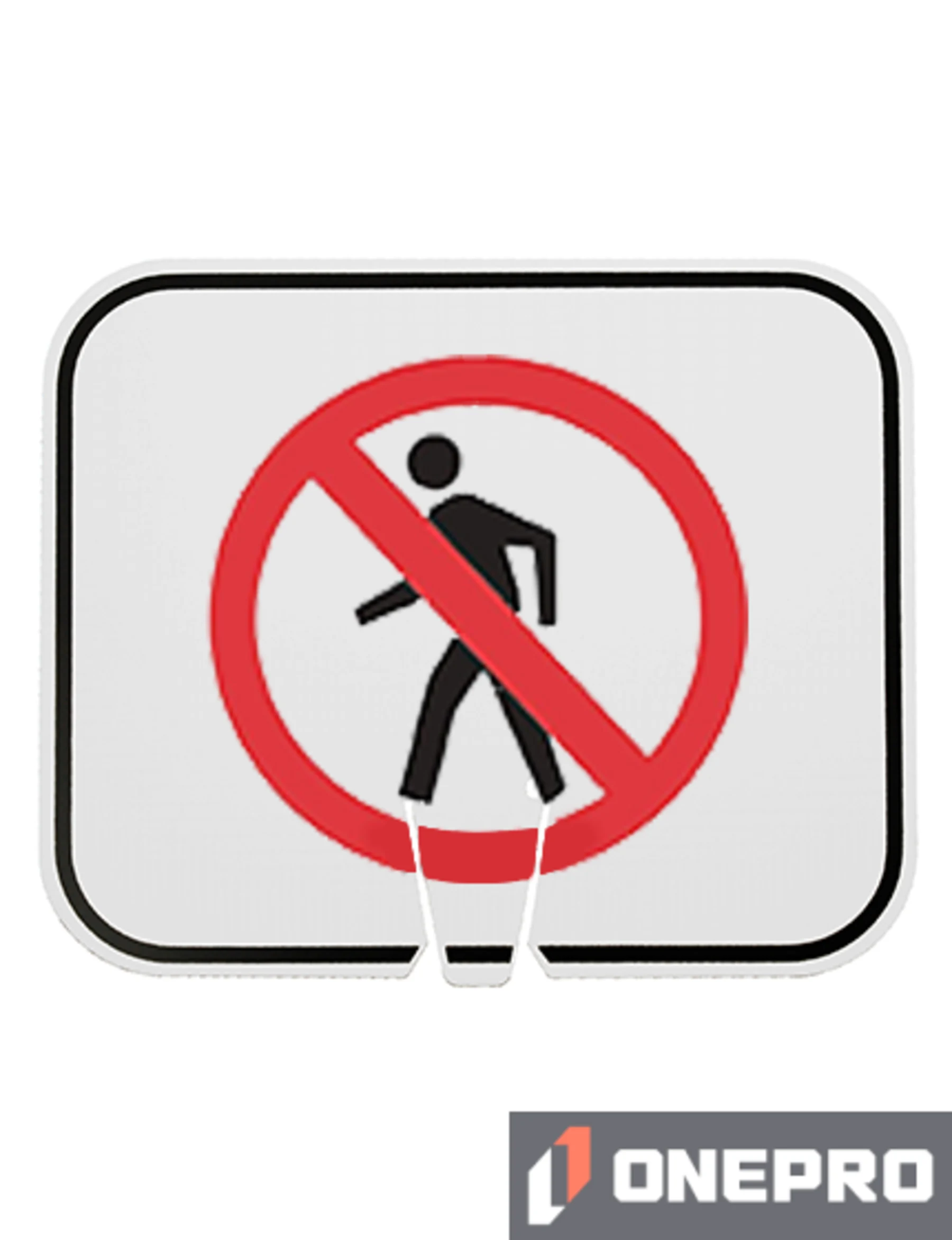 Horizontal, Reflective, Clip-On-Sign