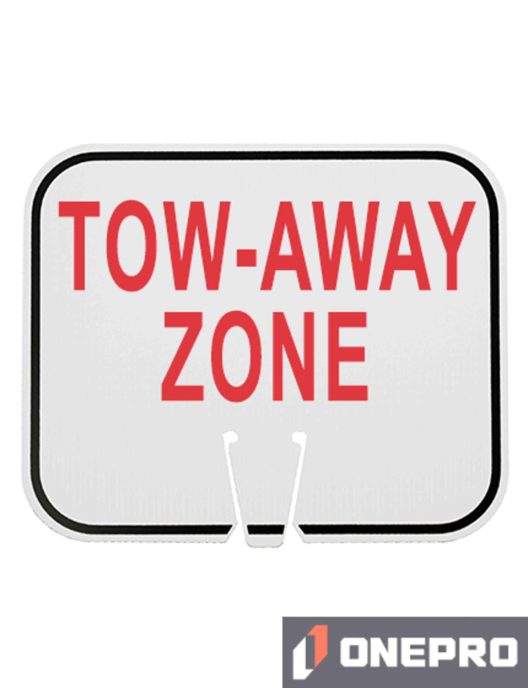 Horizontal, Non-Reflective, Clip-On-Sign