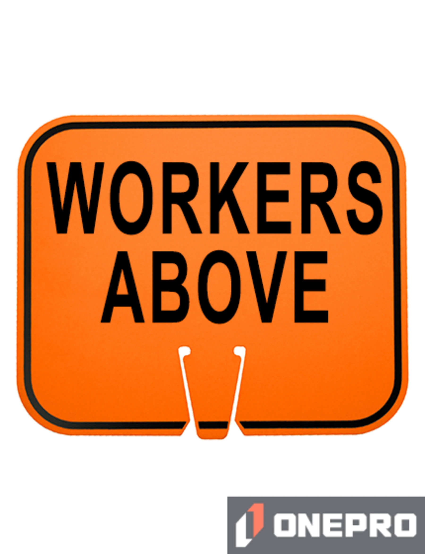 Horizontal, Reflective, Clip-On-Sign