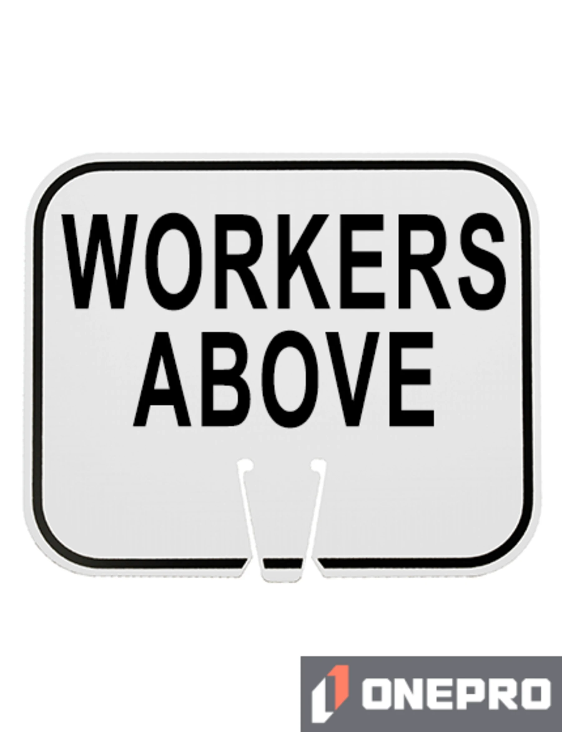 Horizontal, Non-Reflective, Clip-On-Sign