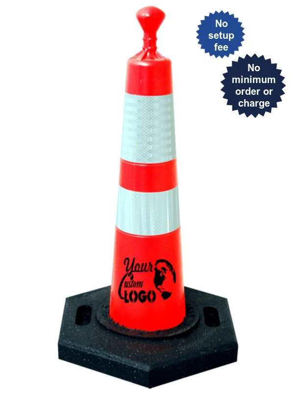 28\" \"Grabber\" Traffic Cone with 16 Lb. Base