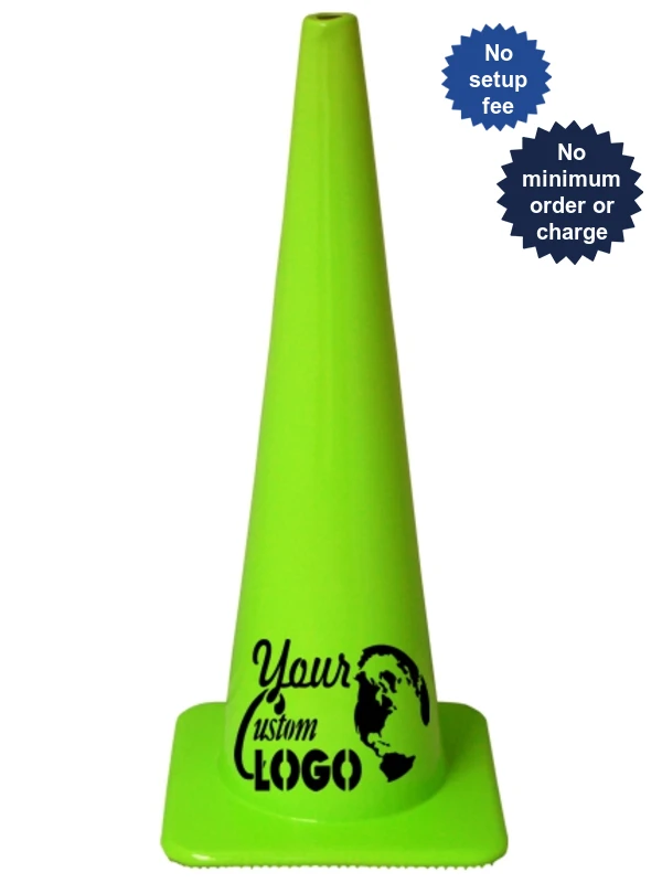 36\" Traffic Cones - Lime