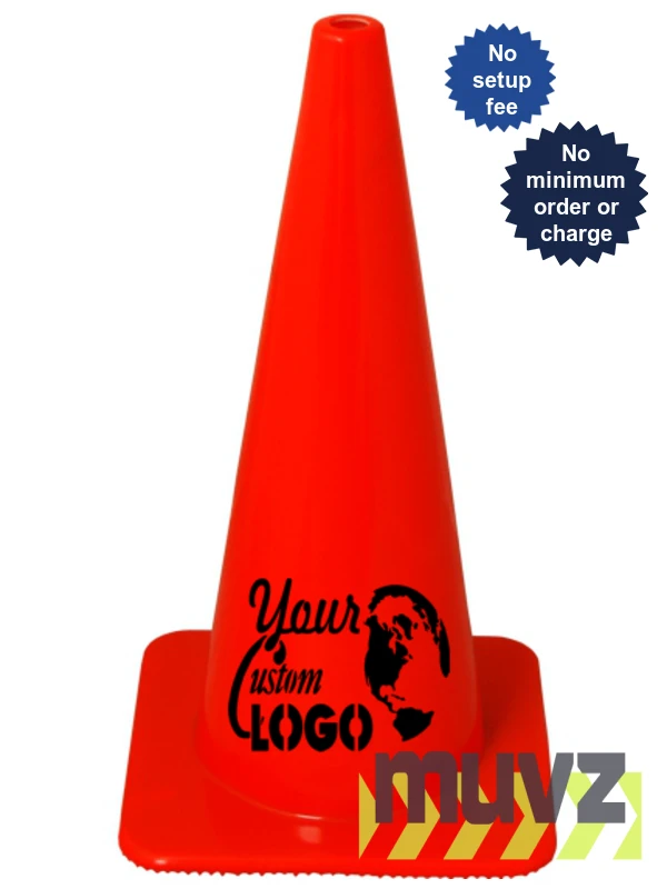 28\" Traffic Cones - Solid Orange 10 lb