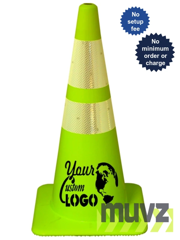 28\" Lime Traffic Cones 