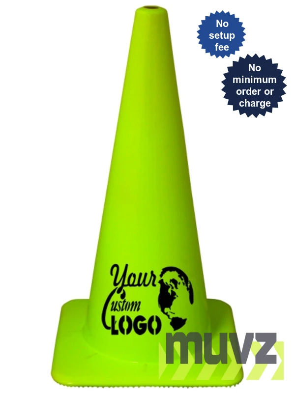 28\" Lime Traffic Cones 
