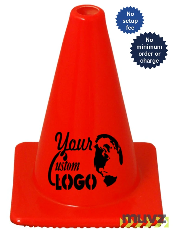 12\" Traffic Cones - Solid Orange