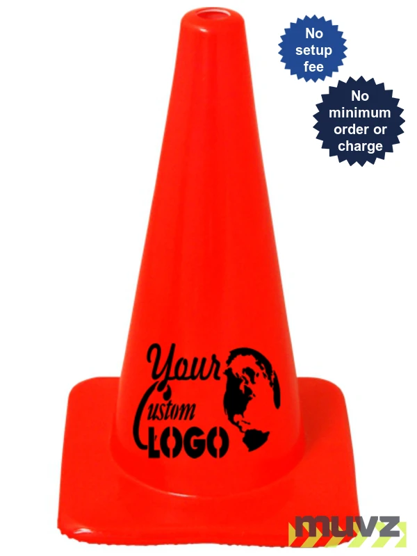 18\" Traffic Cones - Solid Orange