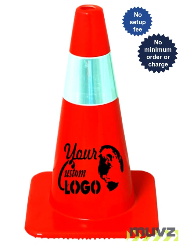 18\" Traffic Cones - Solid Orange
