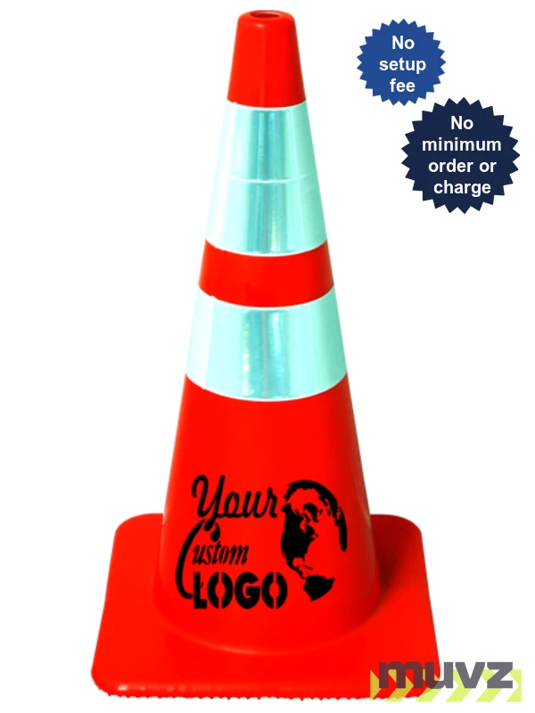 28\" Traffic Cones - Solid Orange 10 lb
