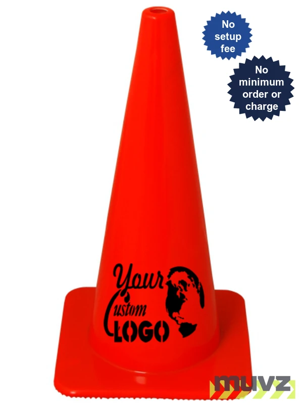 28\" Traffic Cones - Solid Orange 7 lb