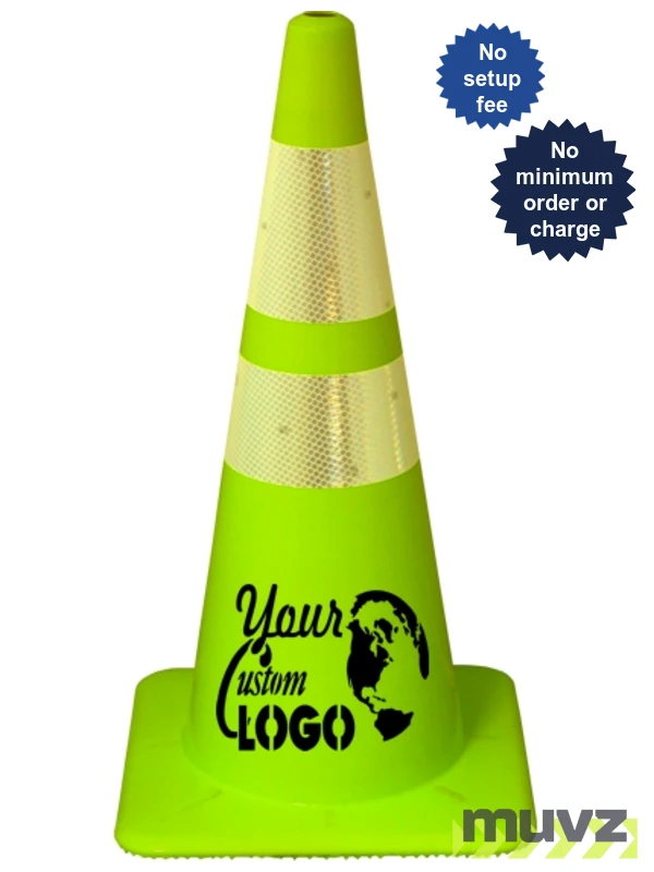 28\" Lime Traffic Cones 