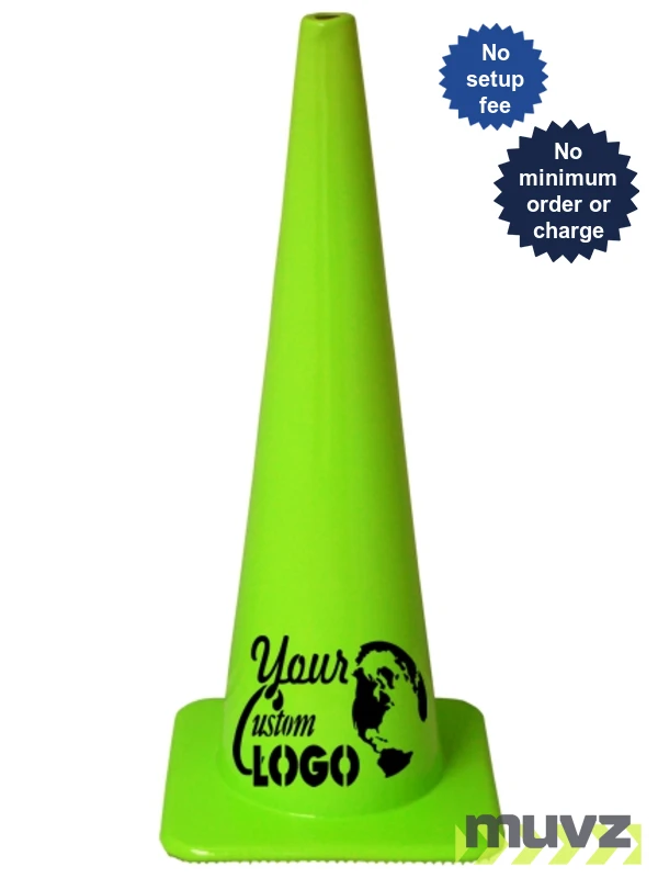 36\" Traffic Cones - Lime