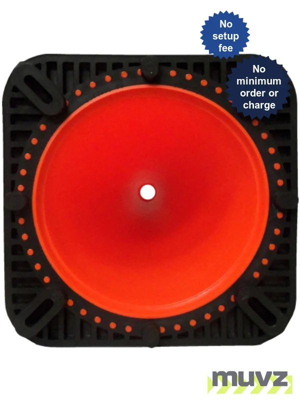Orange 36\" 12.0 Lb. Traffic Cone with Black Base