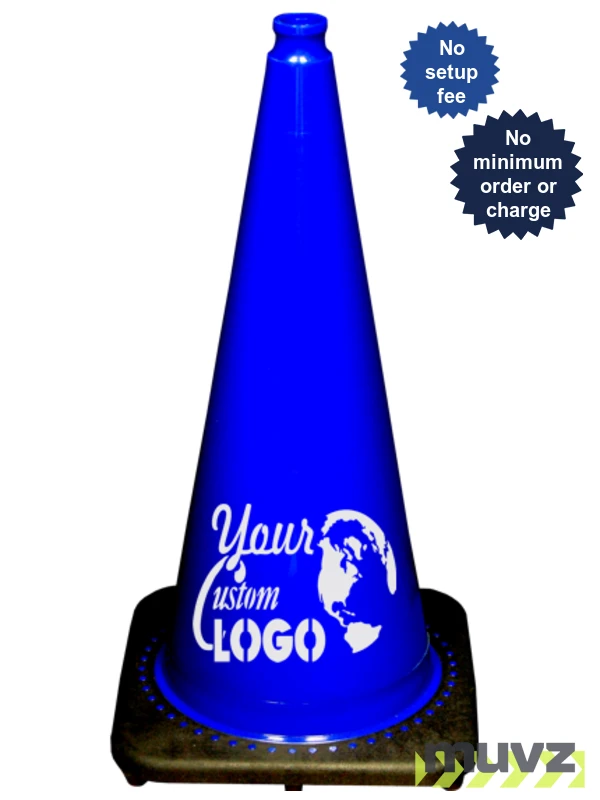 28\" Blue Traffic Cones