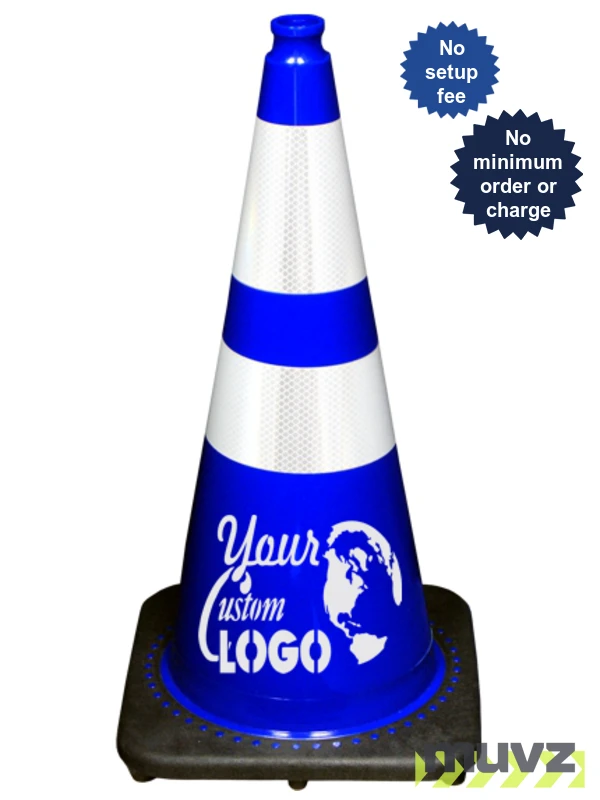 28\" Blue Traffic Cones