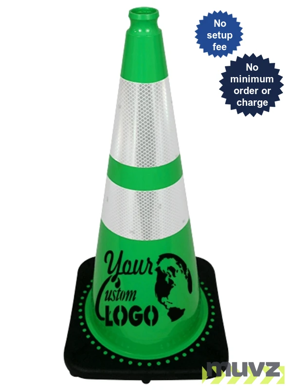28\" Green Traffic Cones