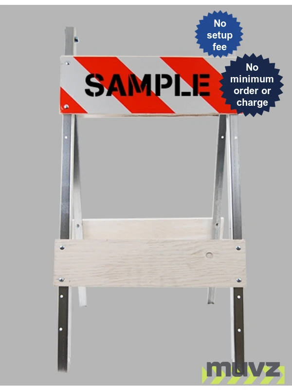 Economy Wood and Steel Folding Barricade