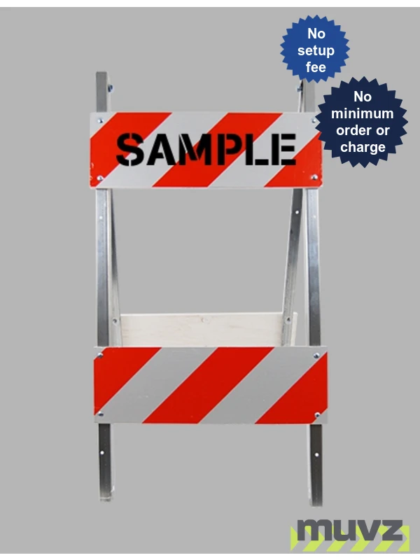 Economy Wood and Steel Folding Barricade