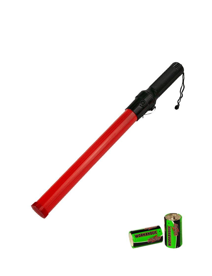 13" Standard LED Traffic Wand with two D-Cell Batteries