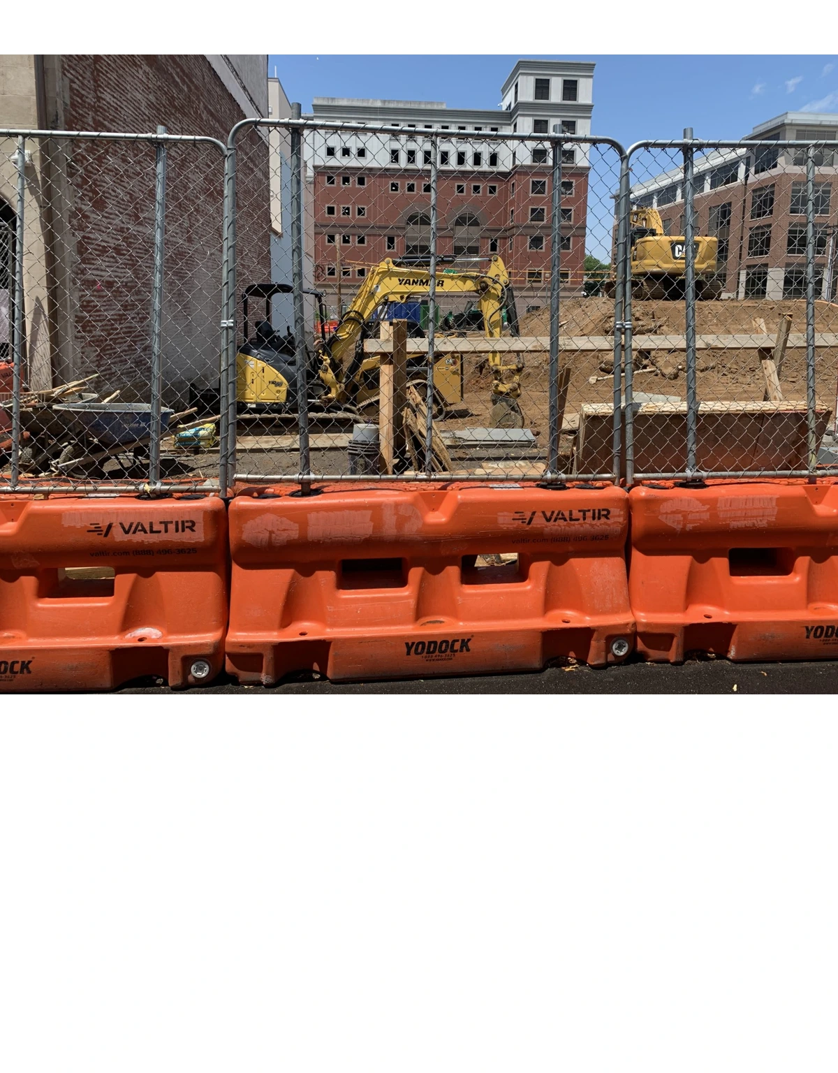 yodock 2001mb barrier white optional Yodock fence Panel