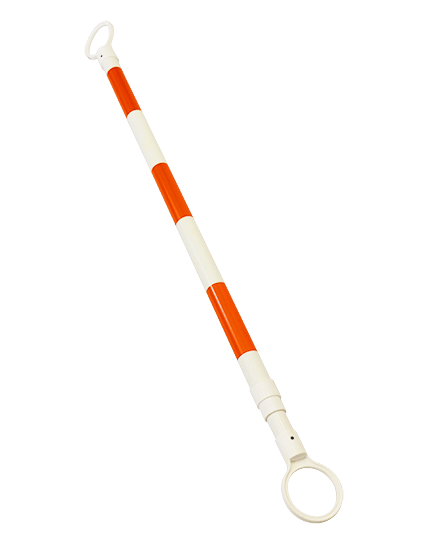 4' - 7', 'Economy', Orange & White Reflective Cone Bar