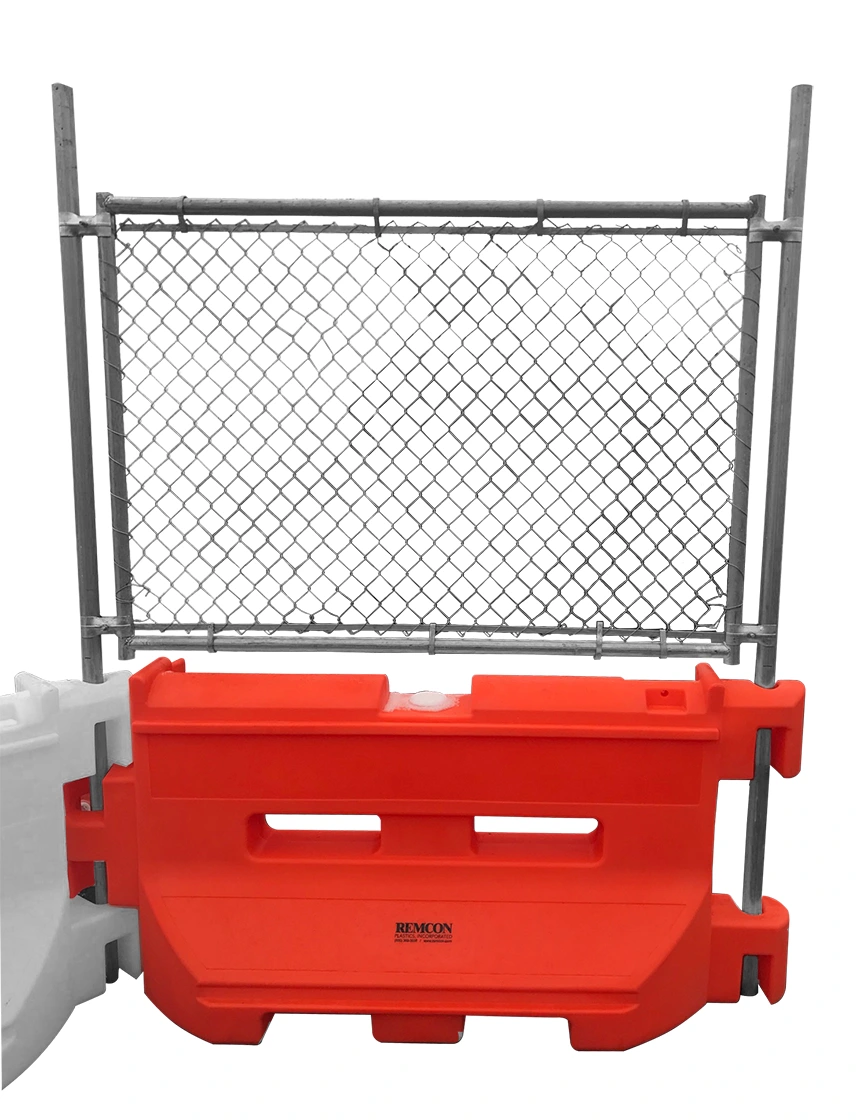 Orange 36" Construction Barricade with Fence Panel