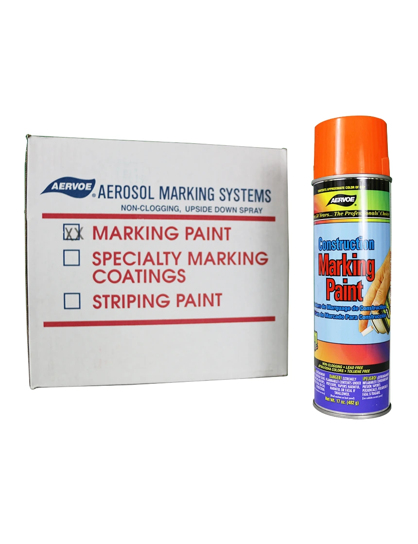 Orange Construction Marking Paint (Case of 12)