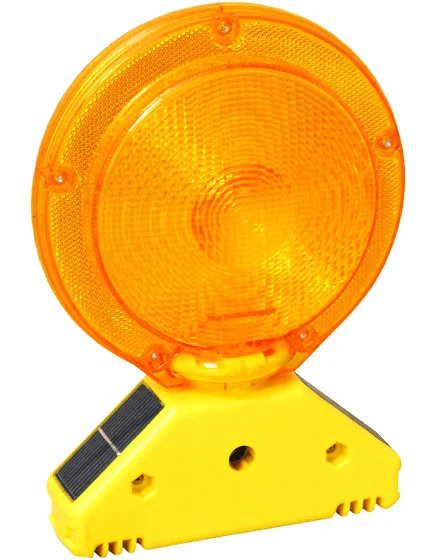 Standard Solar Barricade Flasher, Yellow