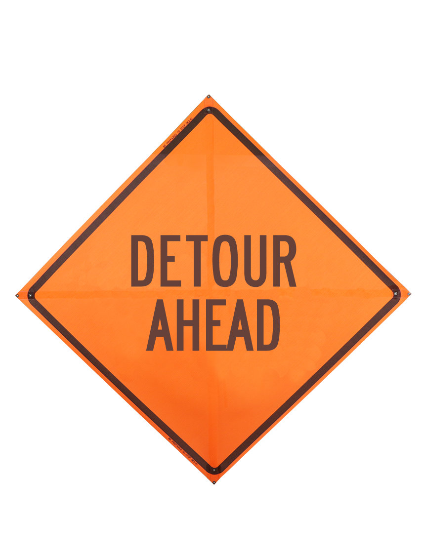 Detour Ahead Sign