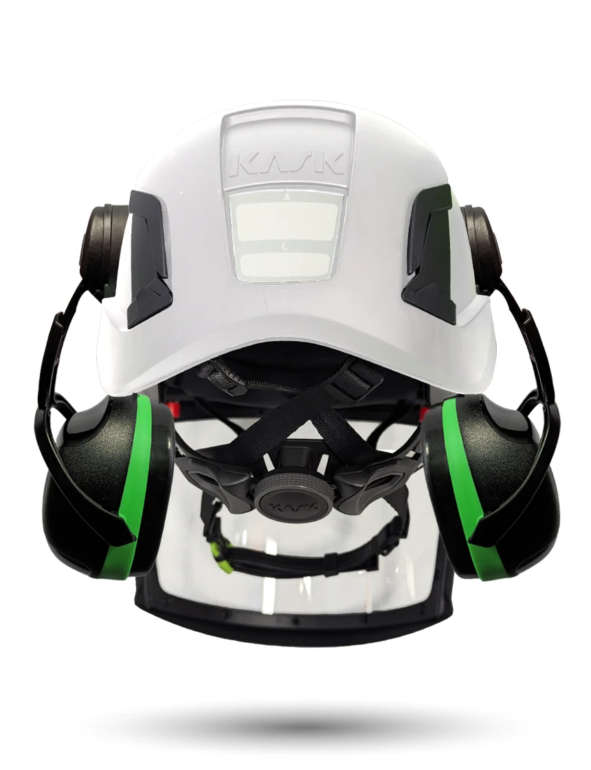 White KASK Zenith X2 ANSI Safety Helmet with FullFace Visor Kit (Clear