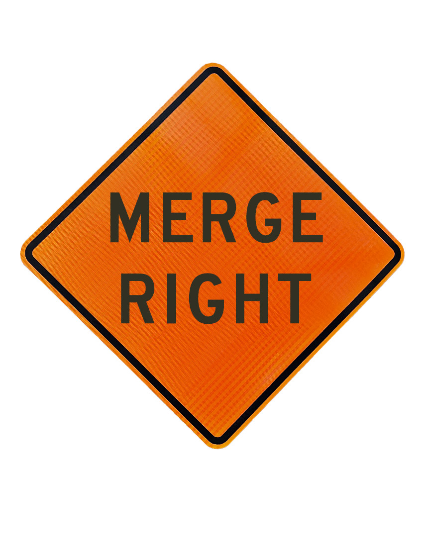 Merge Right Sign