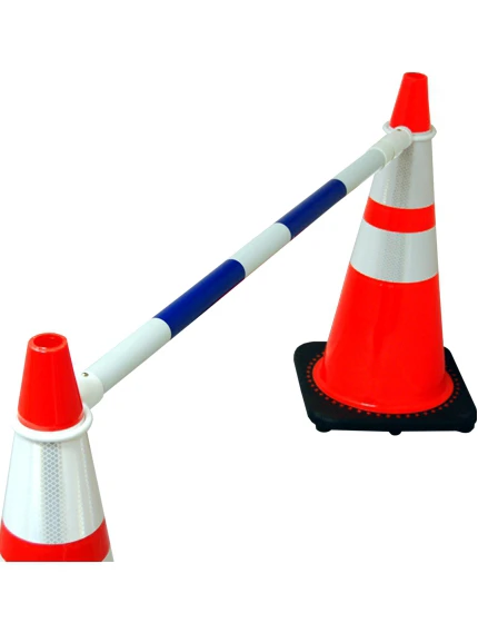 4' to 7' Expandable 'Standard' Blue and White Cone Bar