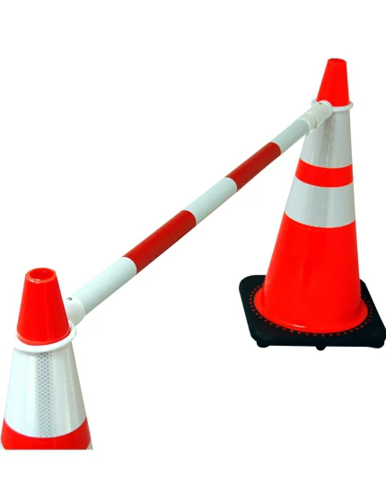 4' to 7' Expandable 'Standard' Red and White Cone Bar