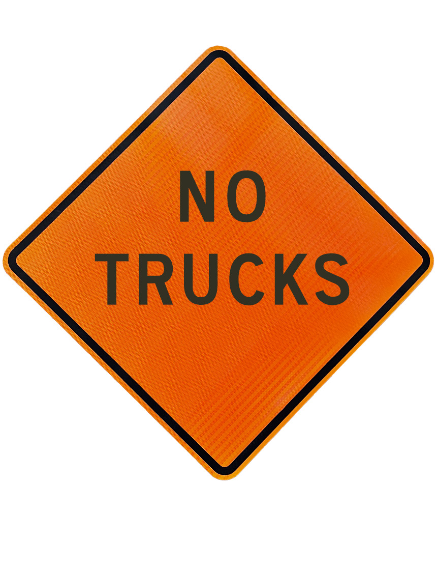 No Trucks Sign