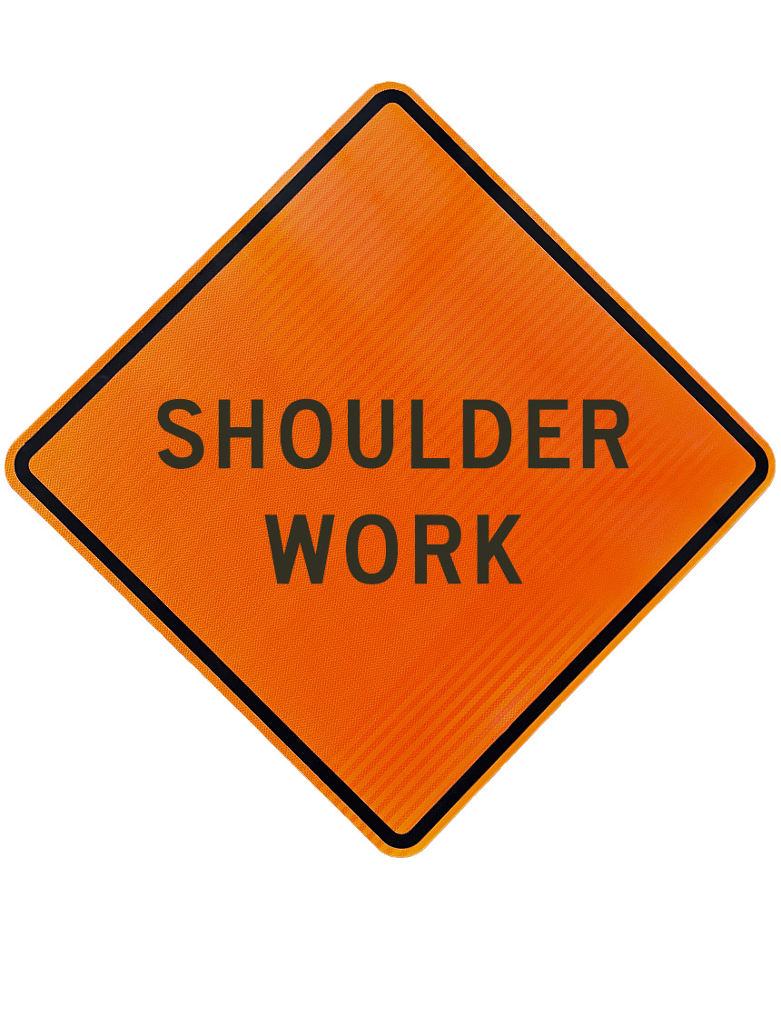 Shoulder Work Sign