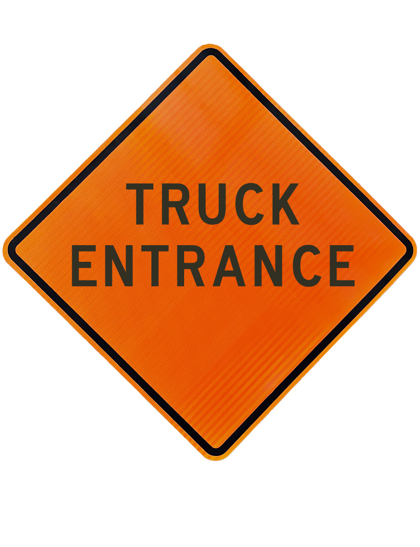 Truck Entrance Sign