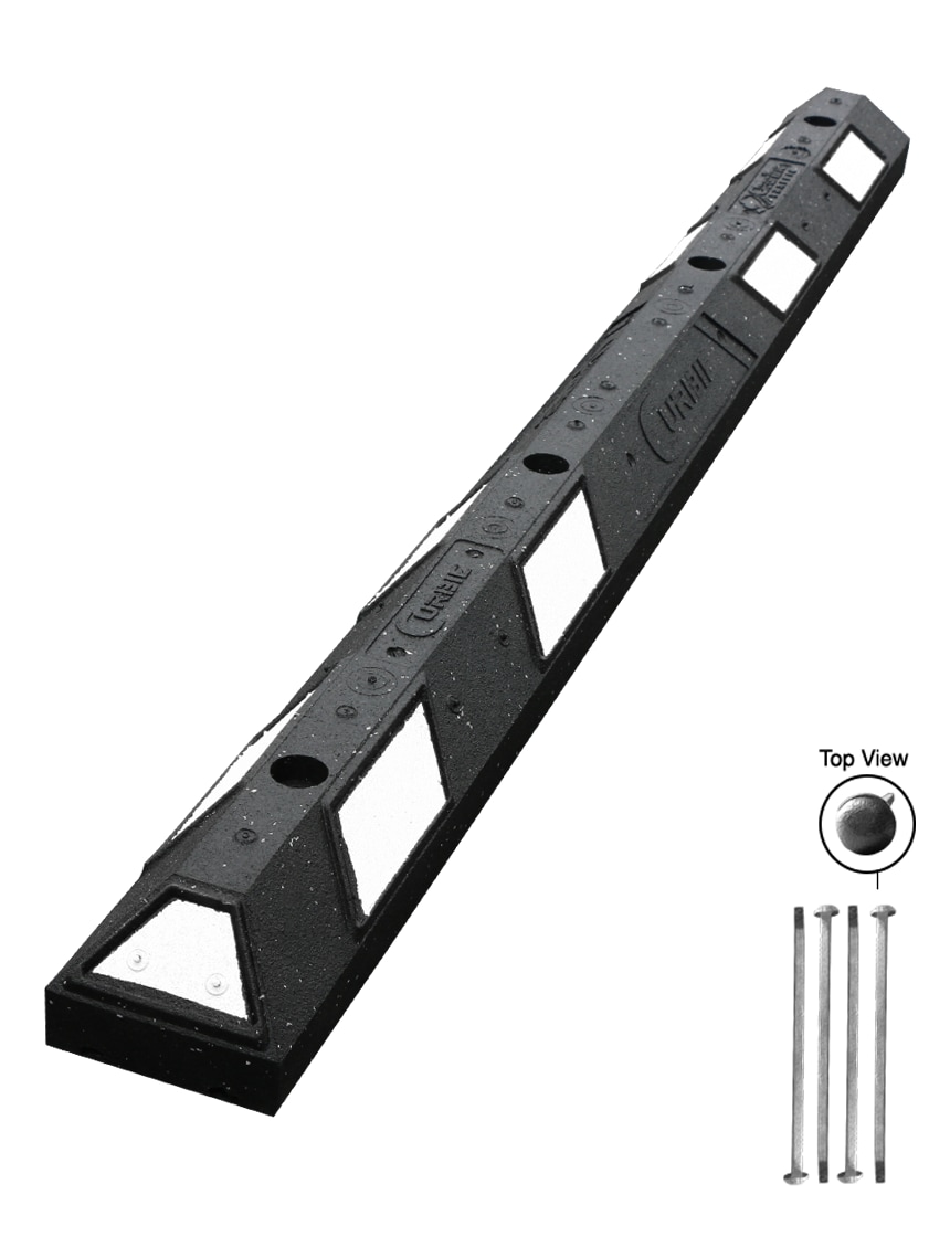 6’ Clearline® Rubber Parking Blocks