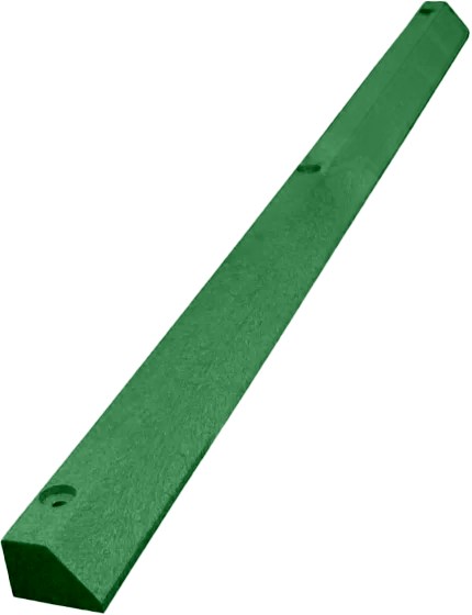 6' Economy Solid Plastic Parking Block