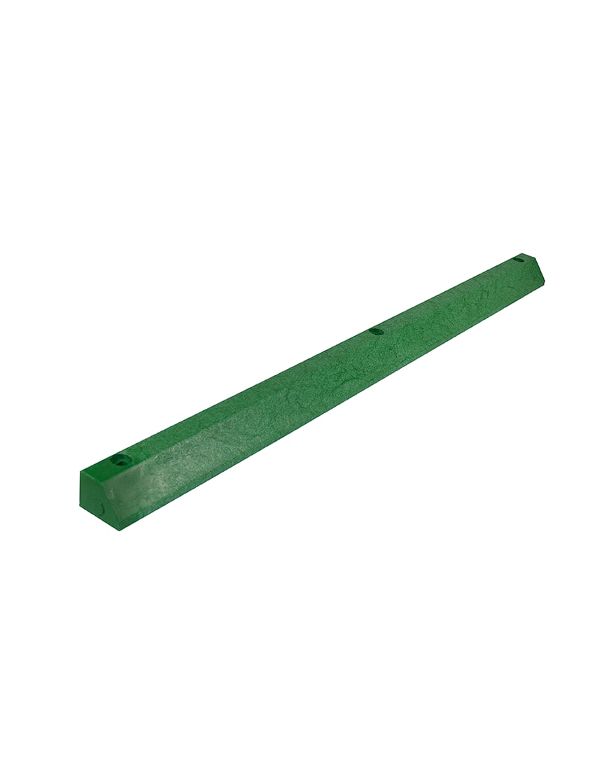 6' Economy Solid Plastic Parking Block
