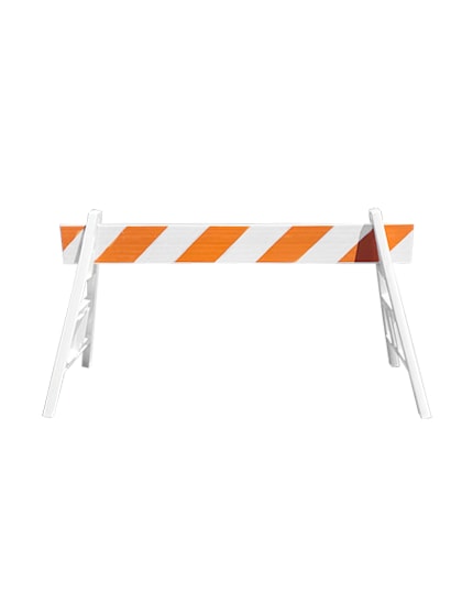 Traffic Barricade Rail Holder - Sand Fillable | Traffic Safety Store