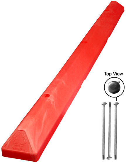 6' Commercial Plastic Parking Block