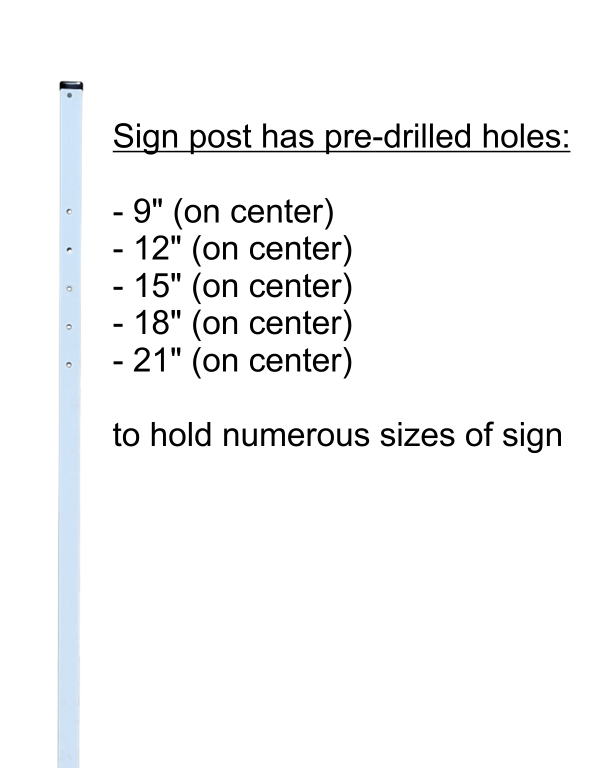Roll-A-Post™ Portable Sign Post