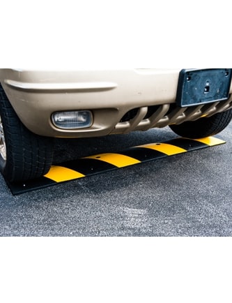 4' Heavy-Duty Recycled Rubber Speed Bump