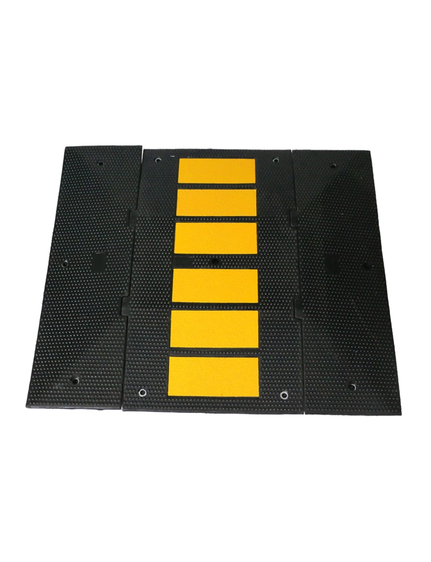 Economy Rubber Speed Hump End Kit (two pieces)